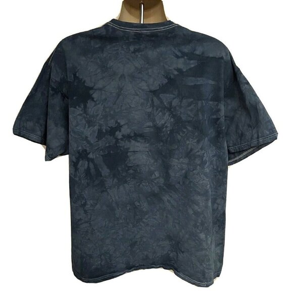 The Mountain Gray Tie Dye Eagle US Flag Graphic T-Shirt 2XL Stretch Patriotic - Picture 2 of 6